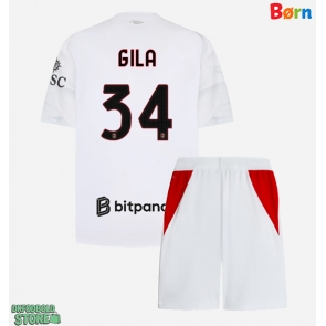 AC Milan Mario Gila #34 Replika Babytøj Udebanesæt Børn 2026-27 Kortærmet (+ Korte bukser)